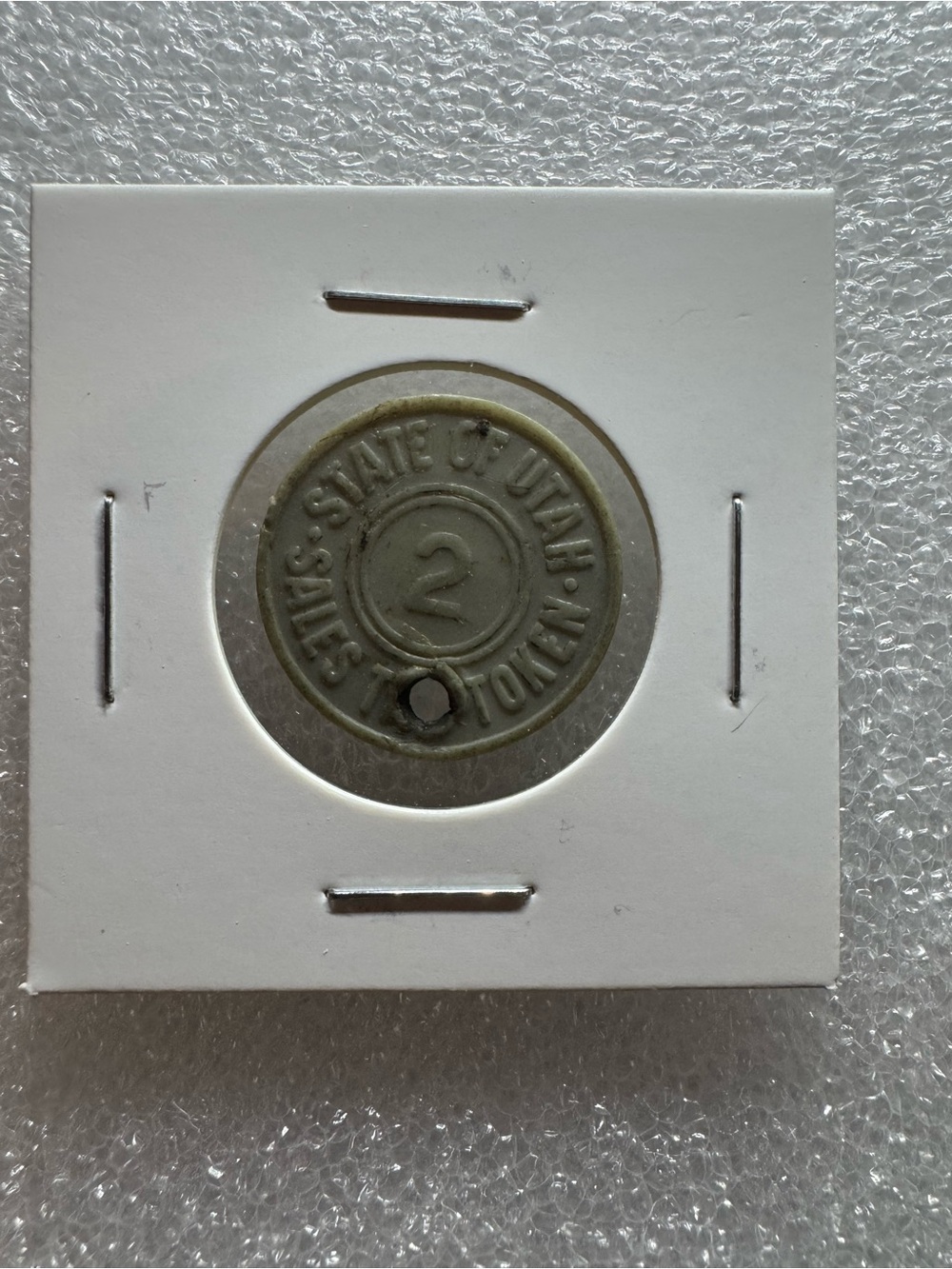 1943 State of Utah Sales Tax Token